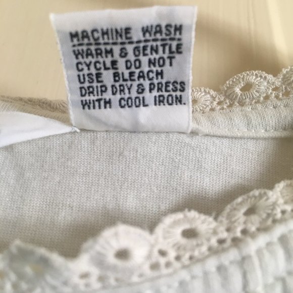 David Smith Short Sleeve Top Women Size S Oatmeal - Picture 7 of 7